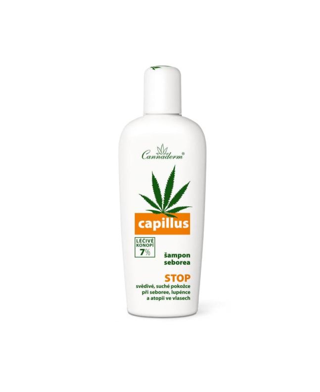 CAPILLUS Szampon na problemy łojotokowe Cannaderm - 150 ml