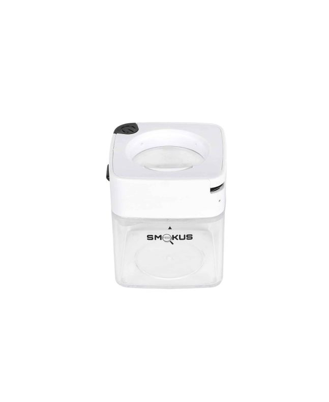 Smokus Focus Comet Jar BIAŁY - Pojemnik LED z lupą