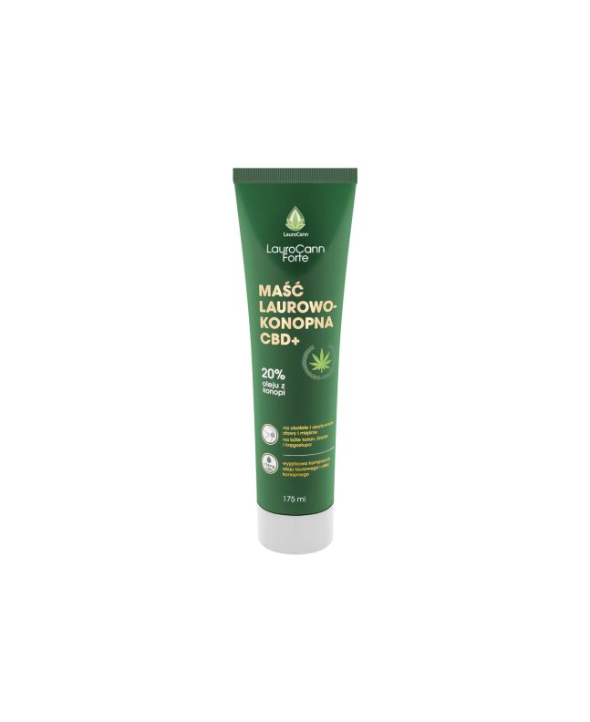 LauroCann Forte maść konopna 20% z CBD i olejem laurowym - 175 ml