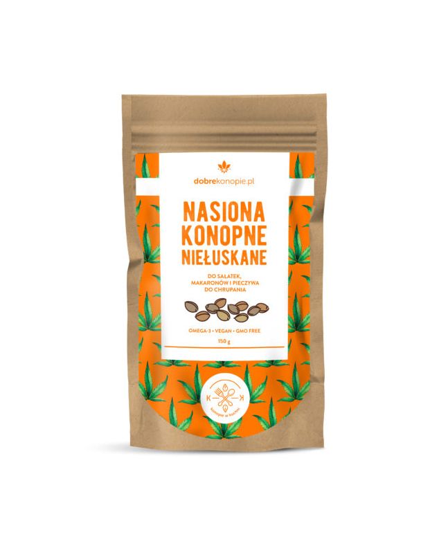 Nasiona konopne niełuskane 150g