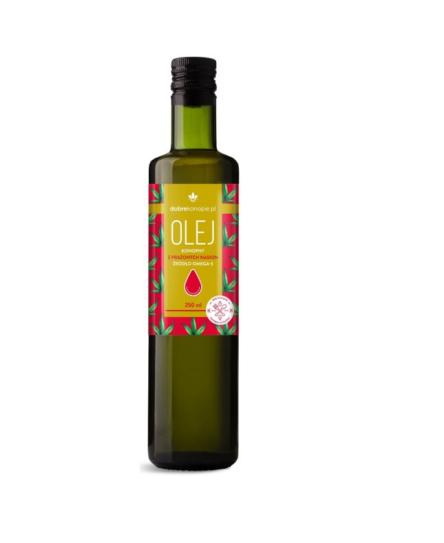 Olej konopny z prażonych nasion 250ml