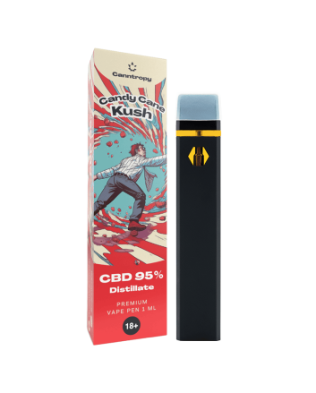 Canntropy CBD Jednorazowy Vape Pen - Candy Cane Kush, CBD 95%, 1 ml