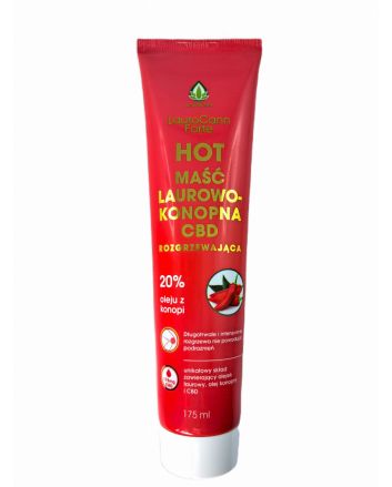 Laurocann Forte HOT 175 ml – rozgrzewająca maść laurowo-konopna z CBD