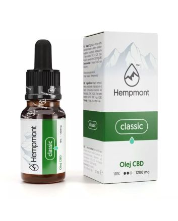 Olejek konopny CBD 10% 1200 mg, Hempmont Classic – 12 ml