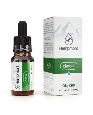 Olejek konopny CBD 5% 600 mg, Hempmont Classic – 12 ml