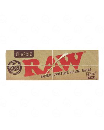 Bibułki RAW Classic 1 1/4 + gotowe ustniki