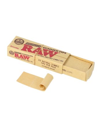 Ustniki, filterki papierowe Raw Perforated Gummed Tips 