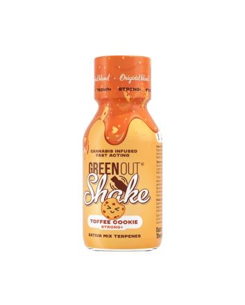 Shot konopny Green Out® Shake, Toffee Cookie Strong+