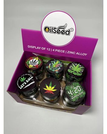 Młynek do ziół, grinder GANJA MIX 50 mm, 4-cz