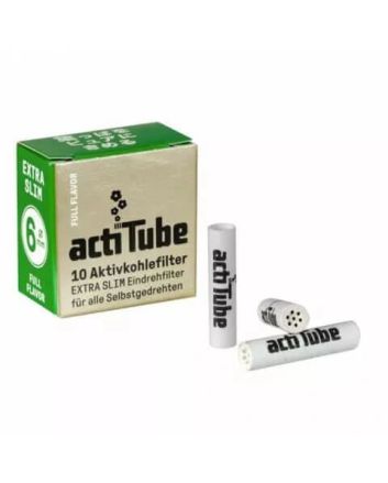 Filtry z węglem aktywnym actiTube EXTRA SLIM 6 mm 10szt.