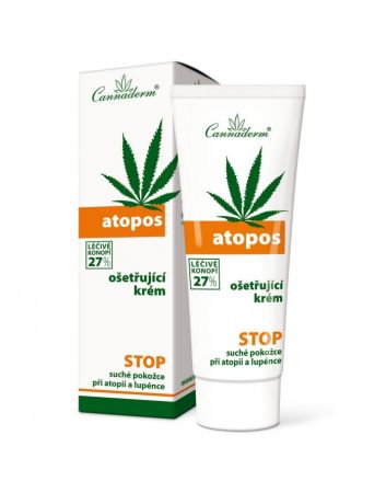 ATOPOS Krem na AZS i ŁUSZCZYCĘ Cannaderm - 75 g
