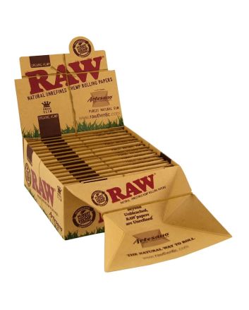 Bibułki KS RAW Organic Hemp Artesano Tacka + Filterki