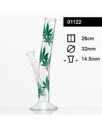 Bongo szklane Ganja 26 cm, szlif 14,5 mm