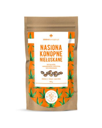 Nasiona konopne niełuskane 150g