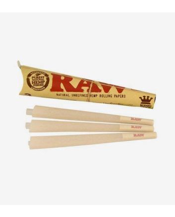 Cones RAW Classic Kingsize, gotowe jointy - 3 sztuki