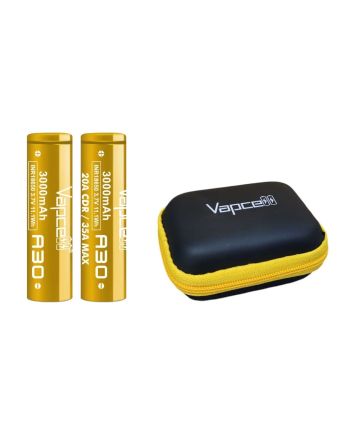 2x Akumulator Vapcell A30 18650 3000 mAh + Etui