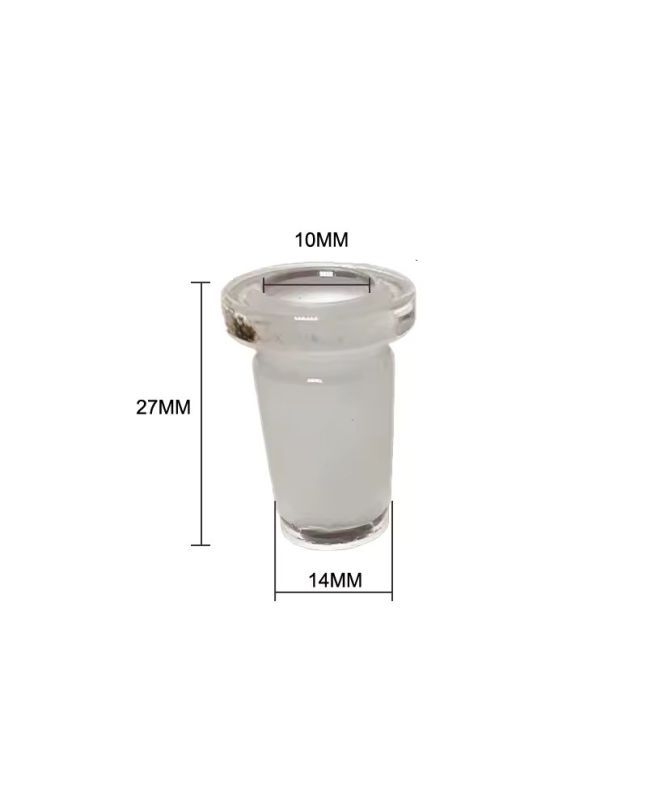 Szklana przejściówka, adapter do bonga - 10/14 mm