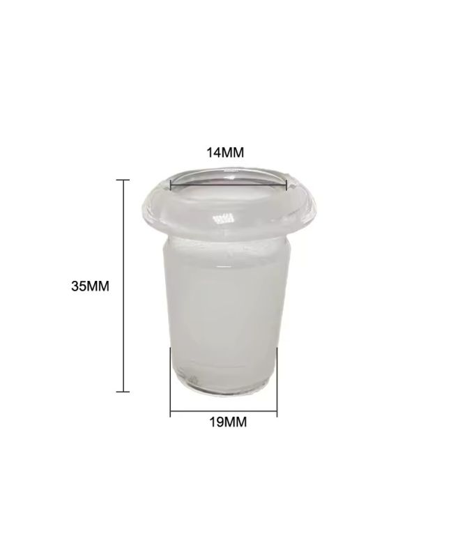 Szklana przejściówka, adapter do bonga - 14/18 mm