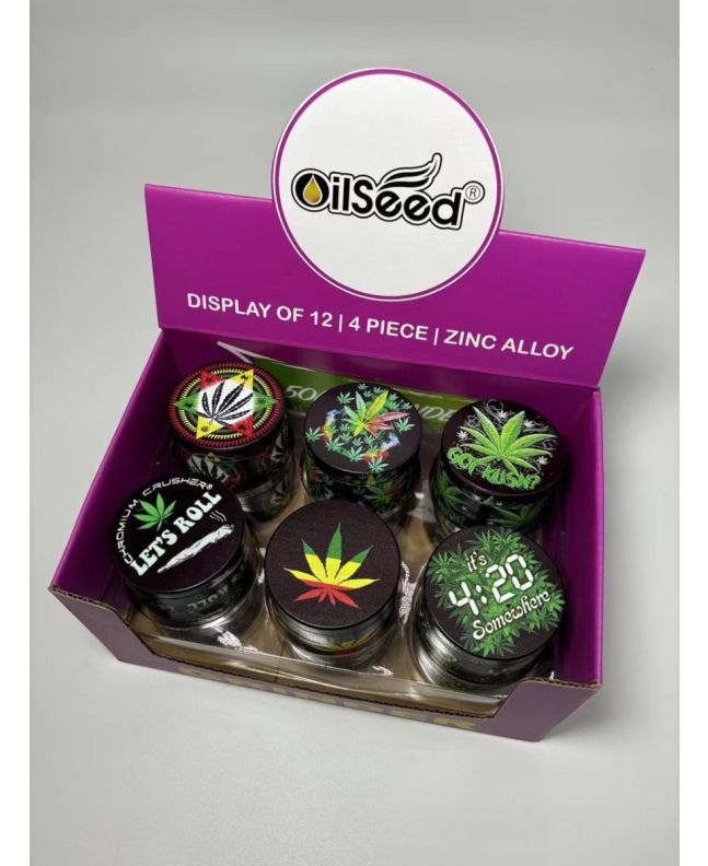 Młynek do ziół, grinder GANJA MIX 50 mm, 4-cz